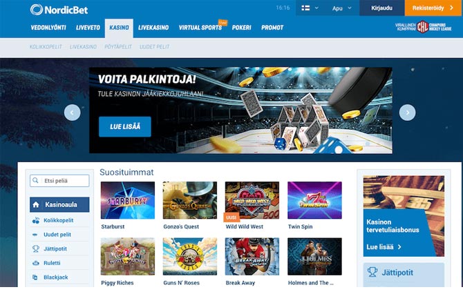 nordicbet casino bonus